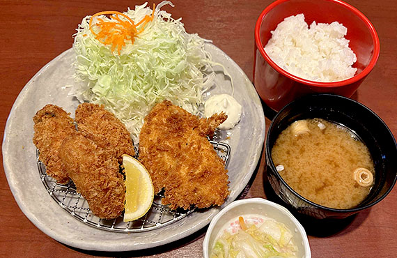 広島県産 牡蠣ふらい＆若鶏かつランチ